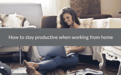 How to stay productive when working from home