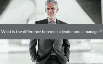 What is the difference between a leader and a manager?