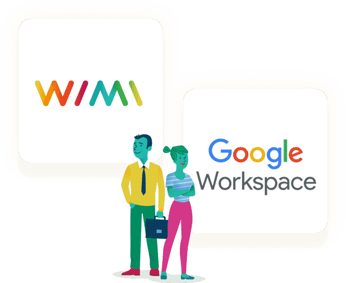 wimi integration illustration google workspace - Wimi